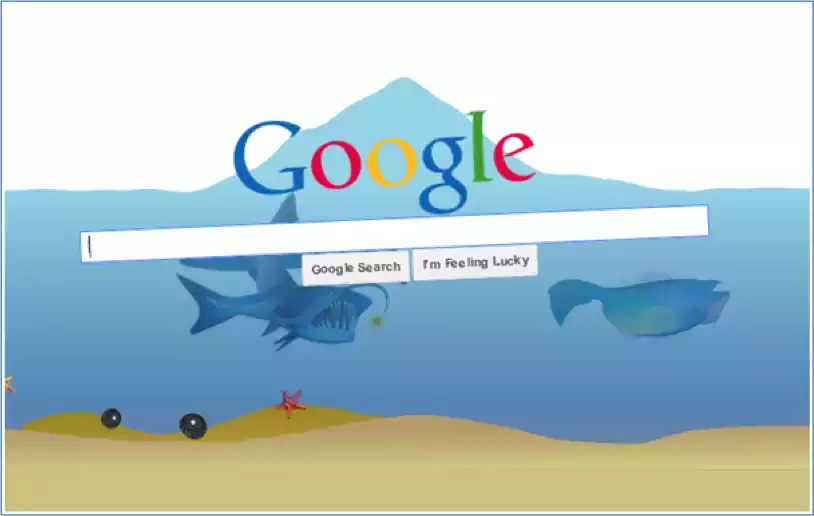 Google Underwater Easter Egg